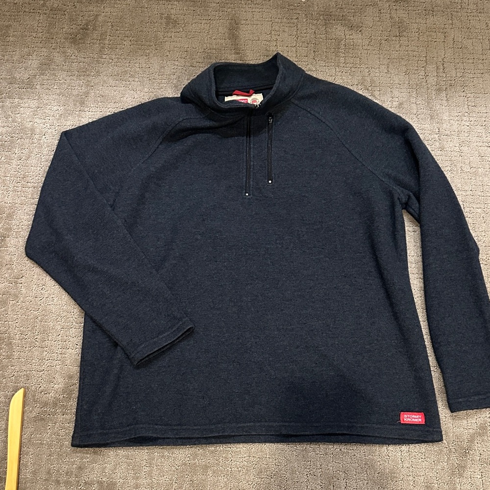 Stormy Kromer Men's Navy Quarter-Zip pullover